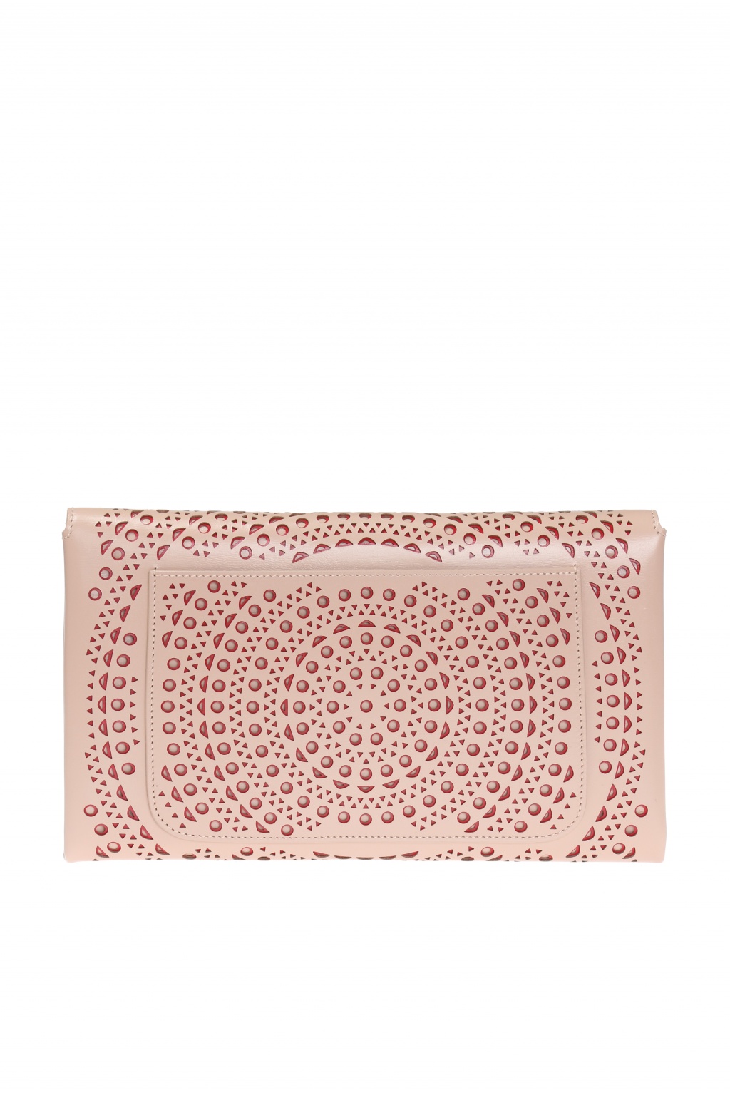 Alaia Perforated clutch